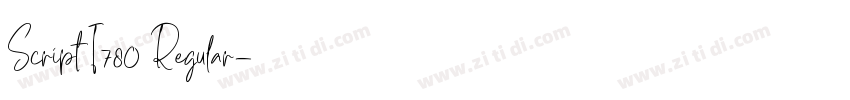 Script I780 Regular字体转换
